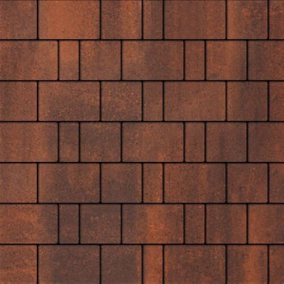 Тротуарная плитка Steinrus Бельпассо Color Mix Брук 40 мм