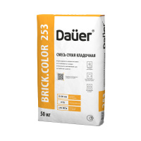 Цветная кладочная смесь для рядового кирпича Dauer BRICK.COLOR 253 серая 50 кг